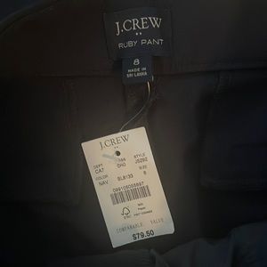 J crew size 8 ruby pant navy blue
